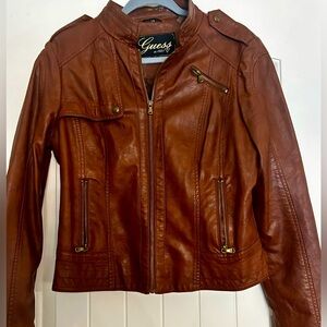 Hardly worn Guess faux leather jacket. Very good condition.